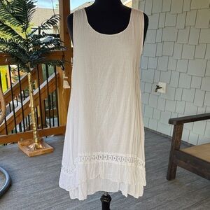 Bella Amore | Layered Hi- Low Sleeveless Dress/ Cover Up